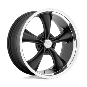  VN338 Boss TT 5x4.5 Bolt Pattern Textured Black with Diamond Cut Lip by American Racing