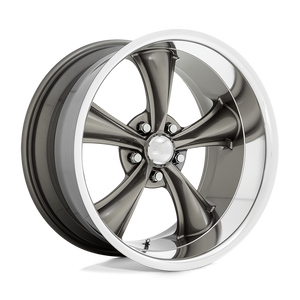 VN338 Boss TT 5x5 Bolt Pattern Graphite with Diamond Cut Lip by American Racing