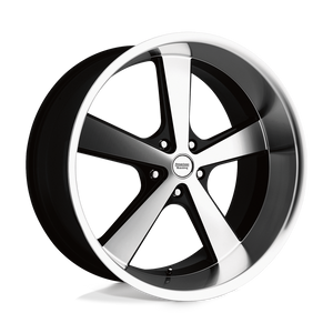  VN701 Nova 5x5 Bolt Pattern Machined with Gloss Black Accents by American Racing