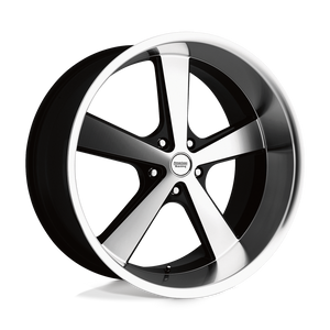 VN701 Nova 5x5 Bolt Pattern Machined with Gloss Black Accents by American Racing