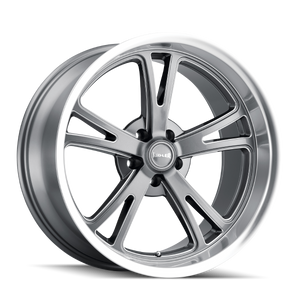 Ridler 606 Gloss Gray 5x4.5 Bolt Pattern