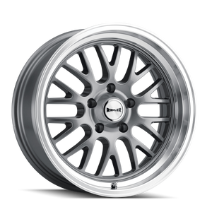  Ridler 607 Gloss Grey 5x4.5 Bolt Pattern