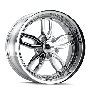  Ridler 608 Chrome 5x4.5 Bolt Pattern