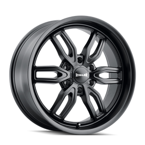  Ridler 609 Matte Black 6x5.5 Bolt Pattern