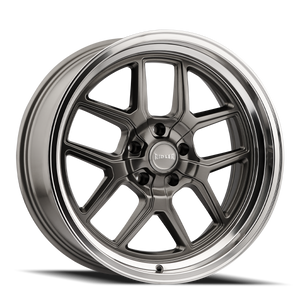  Ridler 610 5x4.5 Bolt Pattern Gloss Gray and Polished