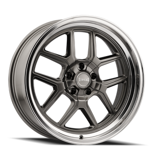 Ridler 610 5x4.75 Bolt Pattern Gloss Gray and Polished