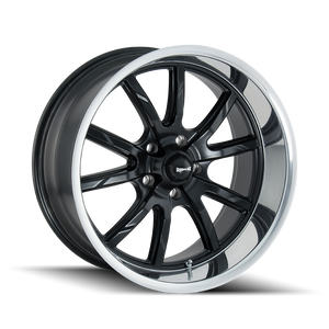  Ridler 650 5x4.75 Bolt Pattern Matte Black and Polished