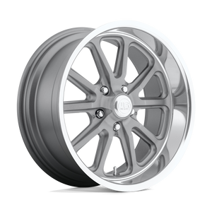 U111 Rambler 5x4.5 Bolt Pattern Gunmetal with Diamond Cut Lip by US Mags