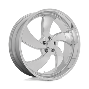 U132 Twisted Desperado 5x4.75 Bolt Pattern Chrome by US Mags