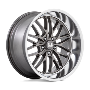  U139 Stanta Cruz 5x4.75 Bolt Pattern Anthracite with Diamond Cut Lip by US Mags