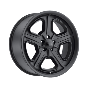  147 Daytona Satin Black 5x4.5 Bolt Pattern by Vision