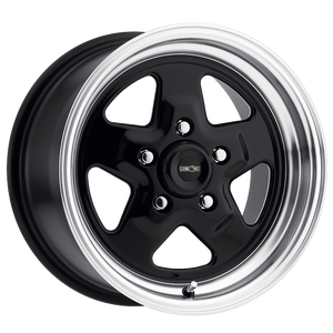 521 Nitro Gloss Black and Machined 5x5 Bolt Pattern by Vision