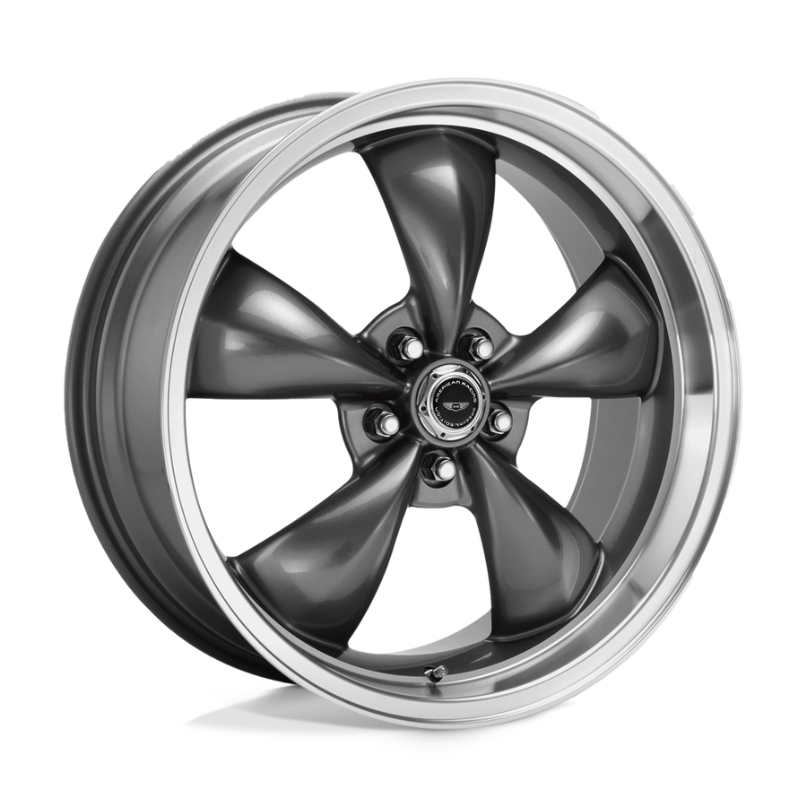 AR105 Torq Thrust M Anthracite Machined Lip 17x9, 5/4.75 (5/120.65) Bolt Pattern, 6.77" Backspace, +45MM Offset, AR105M7961A