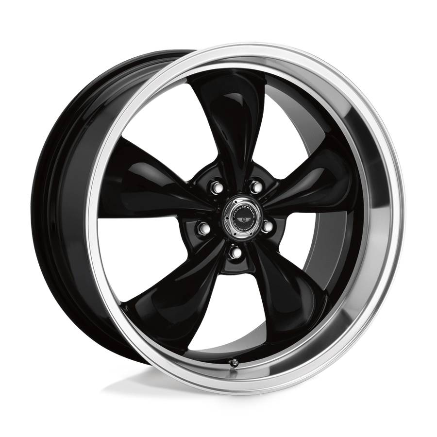 AR105 Torq Thrust M Gloss Black Machined Lip 17x9, 5/4.75 (5/120.65) Bolt Pattern, 6.77" Backspace, +45MM Offset, AR105M7961B