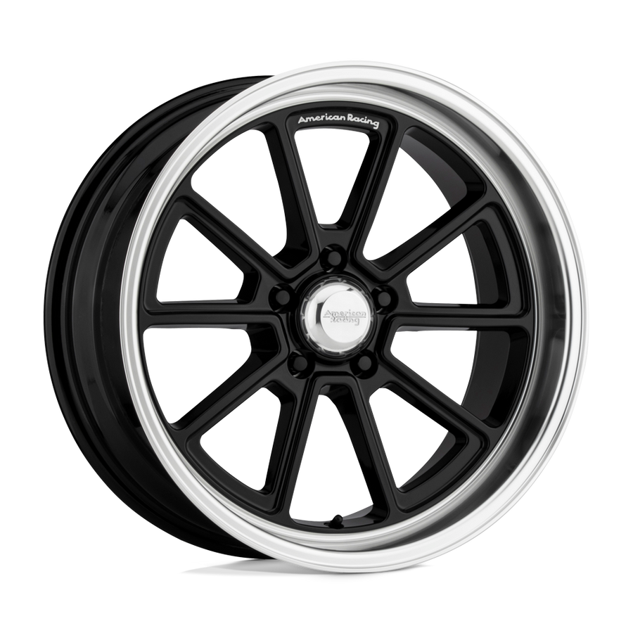 VN510 Draft Gloss Black Diamond Cut Lip 18x10, 5/4.75 (5/120.65) Bolt Pattern, 5.5" Backspace, 0MM Offset, VN51081034300
