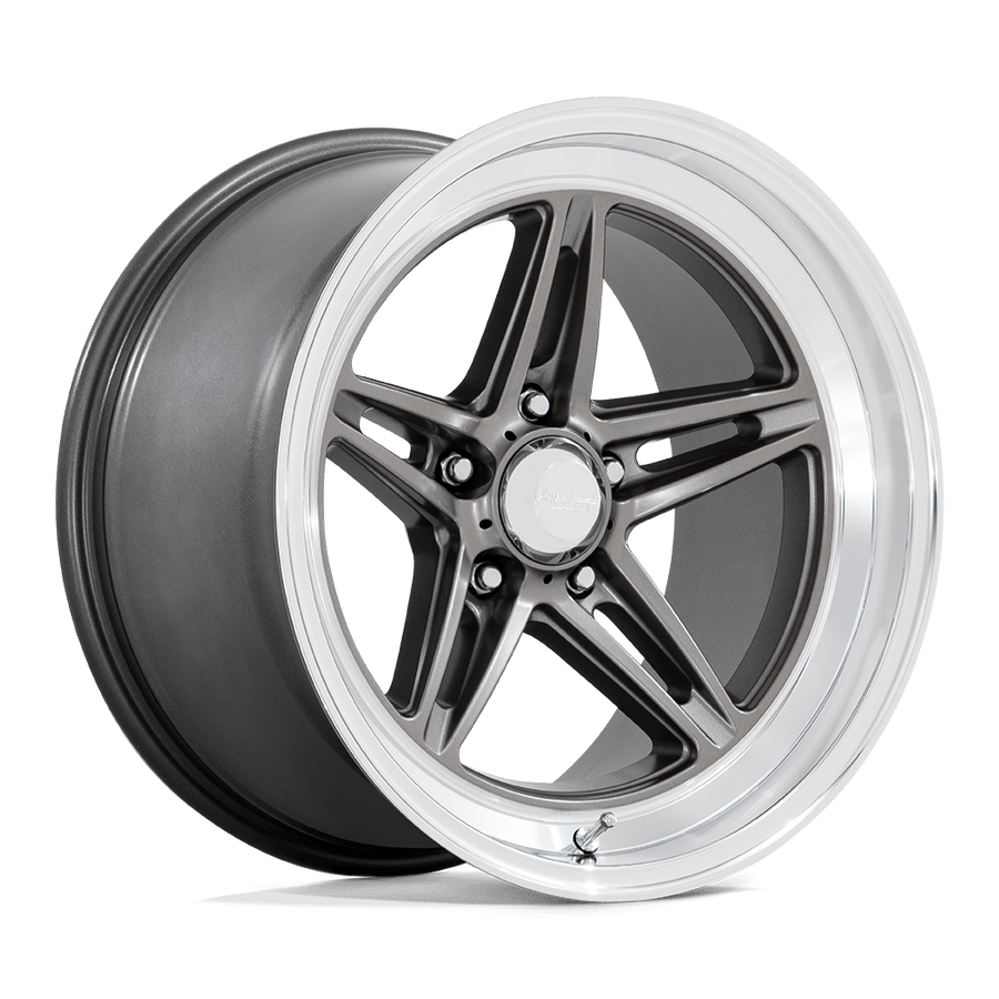 VN514 Groove Anthracite With Diamond Cut Lip 18x10, 5/5 (5/127) Bolt Pattern, 5.97" Backspace, +12MM Offset, VN514AD18105012