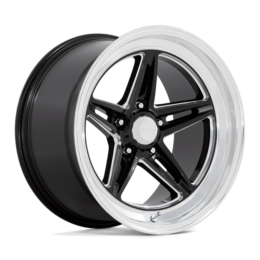 VN514 Groove Gloss Black Milled With Diamond Cut Lip 18x10, 5/4.75 (5/120.65) Bolt Pattern, 5.97" Backspace, +12MM Offset, VN514BE18103412