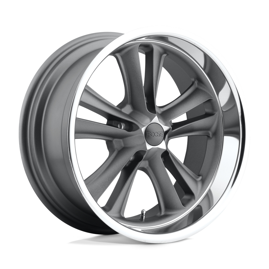 F099 Knuckle Matte Gun Metal Machined 18x9.5, 5/4.75 (5/120.65) Bolt Pattern, 5.29" Backspace, +1MM Offset, F09918956152