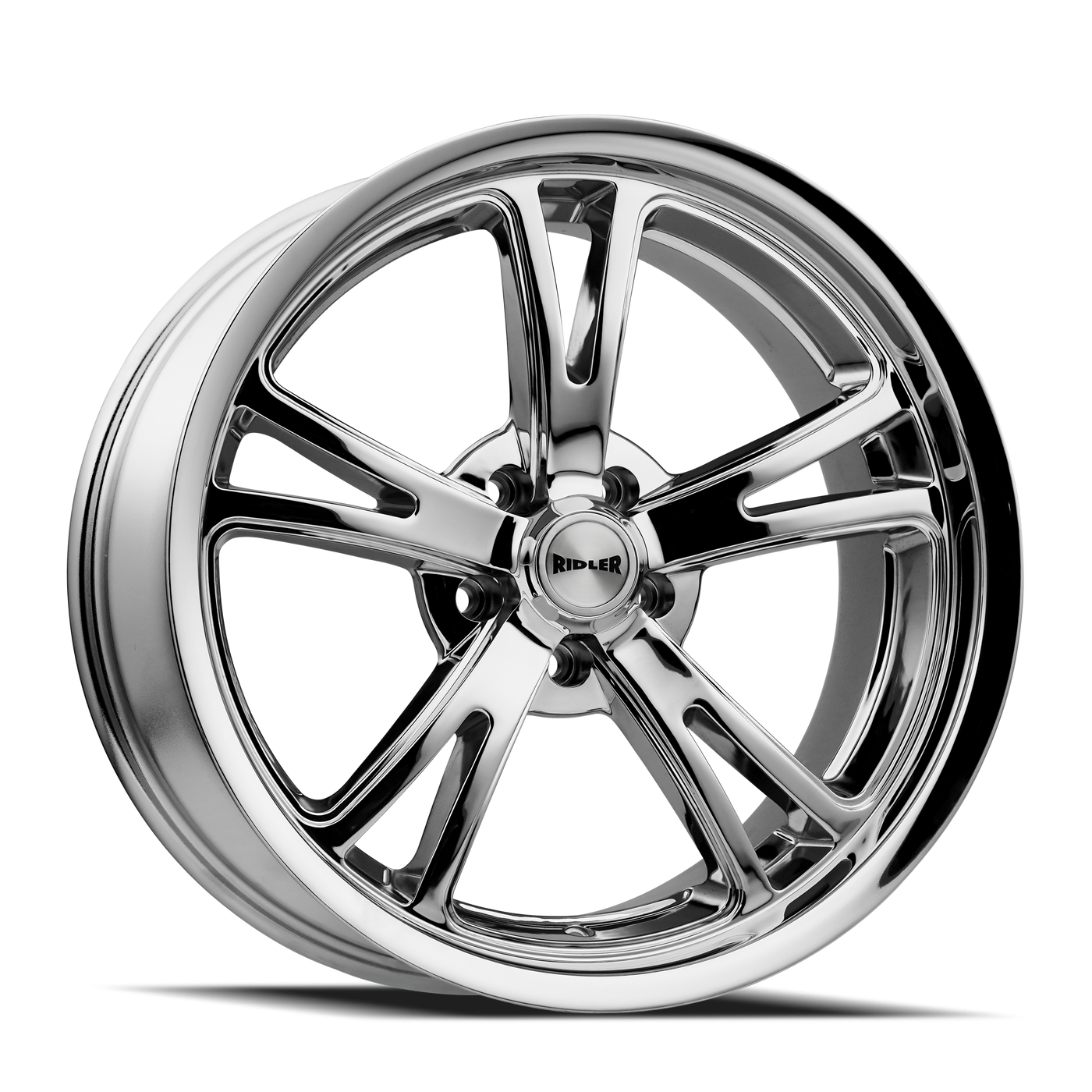 Ridler 606 Chrome 20x10, 5x4.75 (5x120.65) Bolt Pattern, 5.5" Backspace, 0MM Offset, 606-2161C