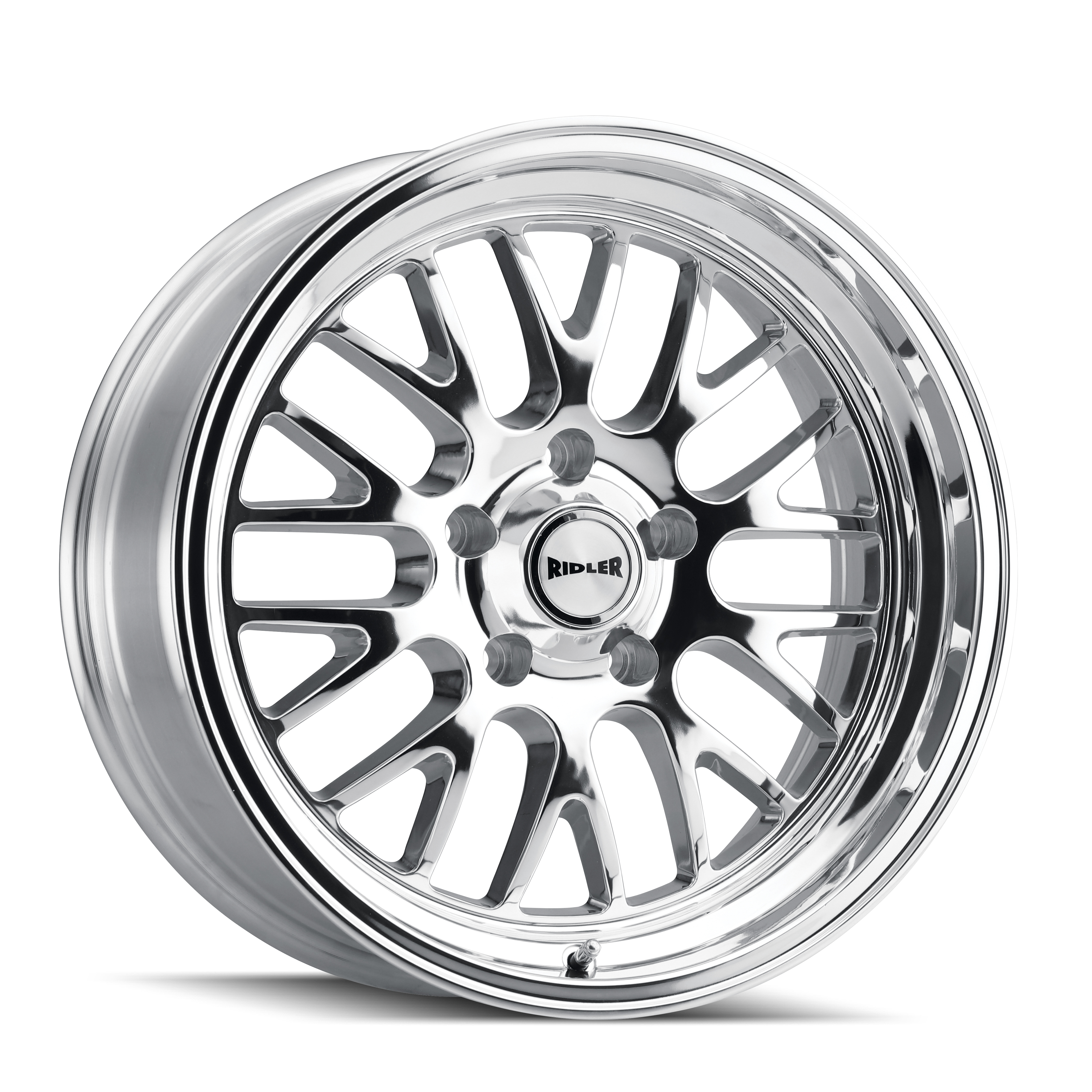 Ridler 607 Polished 18x9.5, 5x4.75 (5x120.65) Bolt Pattern, 5.49" Backspace, +6MM Offset, 607-8961P