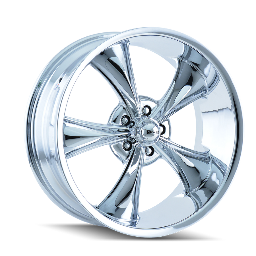 Ridler 695 Chrome 18x8, 5x4.5 (5x114.3) Bolt Pattern, 4.5" Backspace, 0MM Offset, 695-8865C