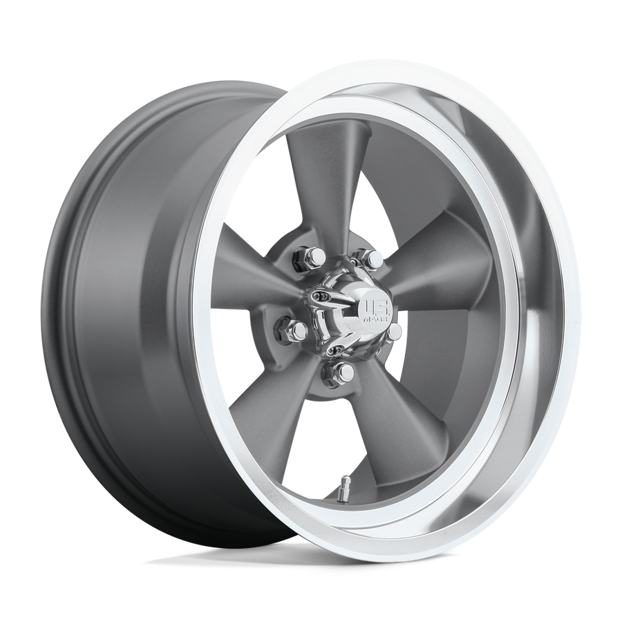 U102 Standard Matte Gun Metal 18x9, 5/4.75 (5/120.65) Bolt Pattern, 5.28" Backspace, +7MM Offset, U10218906152