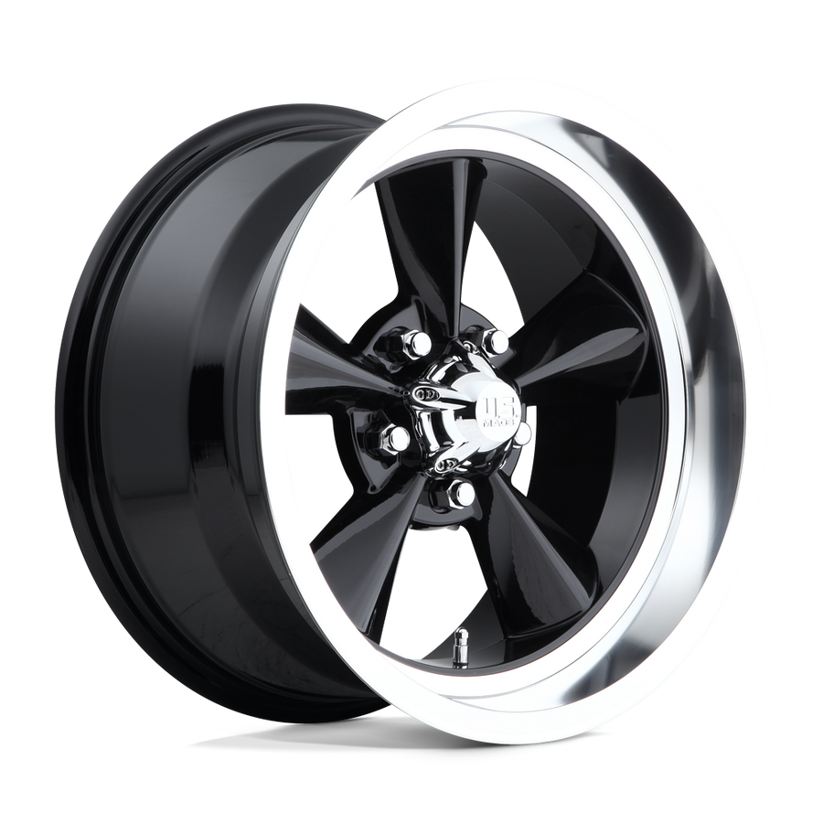U107 Standard Gloss Black 18x8, 5/4.75 (5/120.65) Bolt Pattern, 4.54" Backspace, +1MM Offset, U10718806145