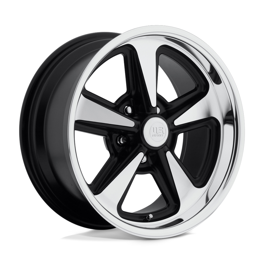 U109 Bandit Matte Black Machined 18x8, 5/4.75 (5/120.65) Bolt Pattern, 4.54" Backspace, +1MM Offset, U10918806145