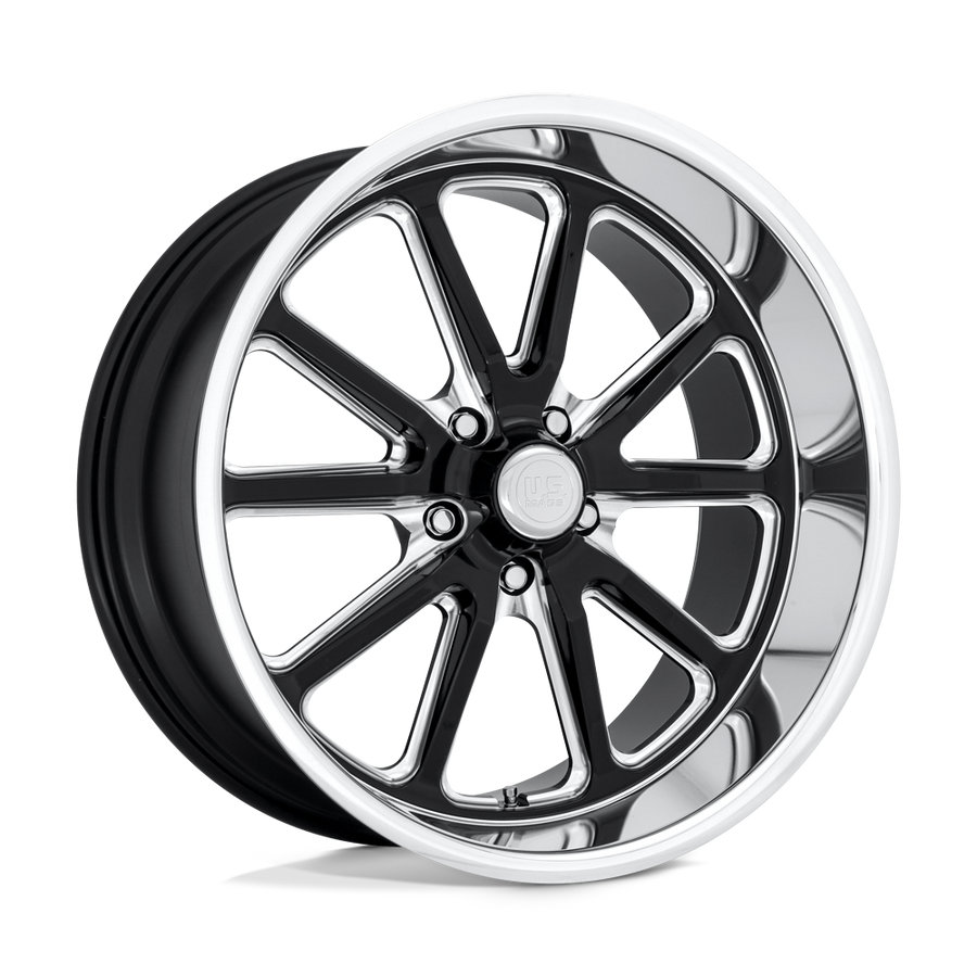 U117 Rambler Gloss Black Milled 18x9.5, 5/4.75 (5/120.65) Bolt Pattern, 5.29" Backspace, +1MM Offset, U11718956152