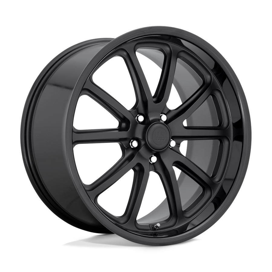 U123 Rambler Gloss Black Matte Black 18x9.5, 5/4.75 (5/120.65) Bolt Pattern, 5.29" Backspace, +1MM Offset, U12318956152