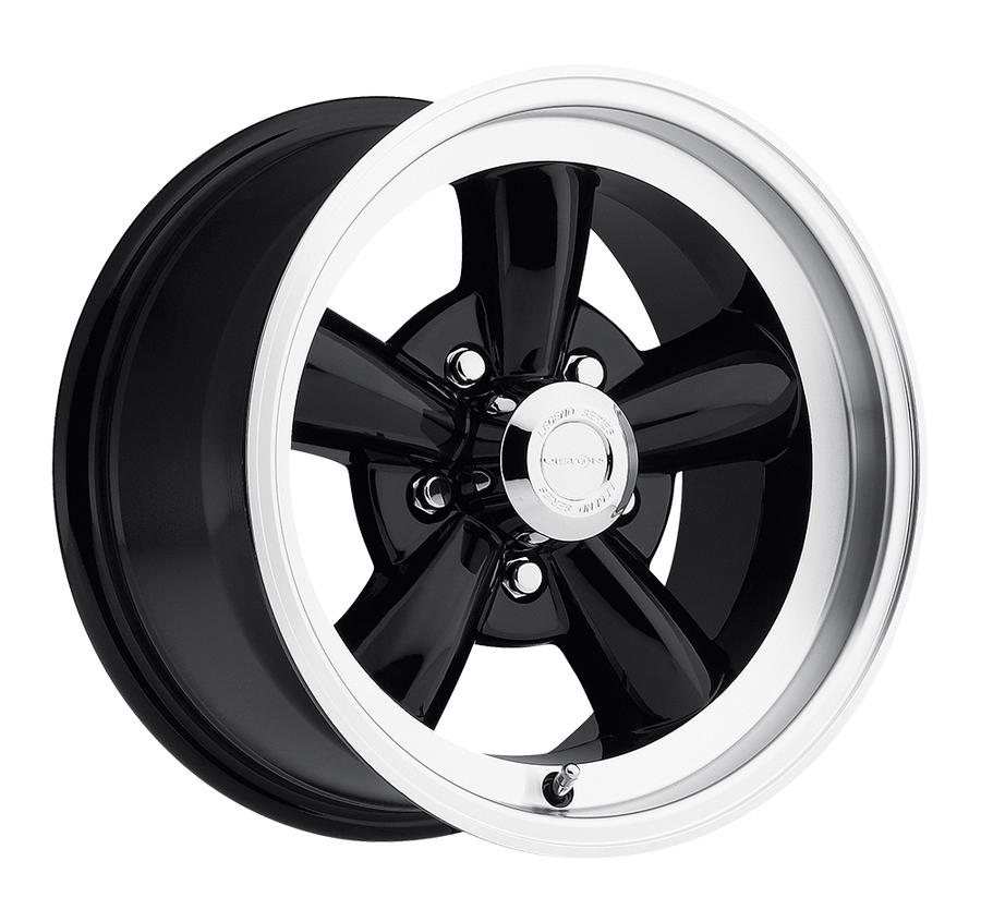 141 Legend 5 Gloss Black Machined Lip 15X7, 5x4.75 (5x120.65) Bolt Pattern, 4.25 Backspace, +6MM Offset, 141H5761GB6