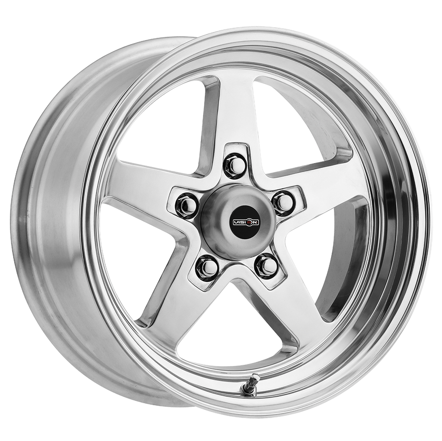 571 Sport Star II Polished 17X4.5, 5x4.75 (5x120.65) Bolt Pattern, 1.75 Backspace, -24MM Offset, 571-7461P-24