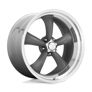  VN215 Torq Thrust II Classic Gray with Machined Lip by American Racing