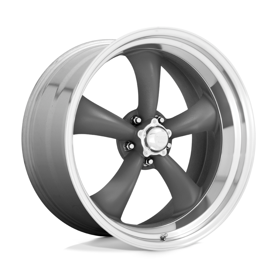 VN215 Torq Thrust II Classic Gray with Machined Lip by American Racing