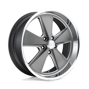  U120 Roadster Gray and Milled Spokes with Diamond Cut Lip by US Mags