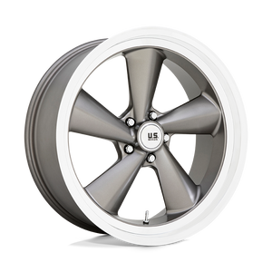  U137 Twisted TS 5x4.75 Bolt Pattern Anthracite with Diamond Cut Lip by US Mags