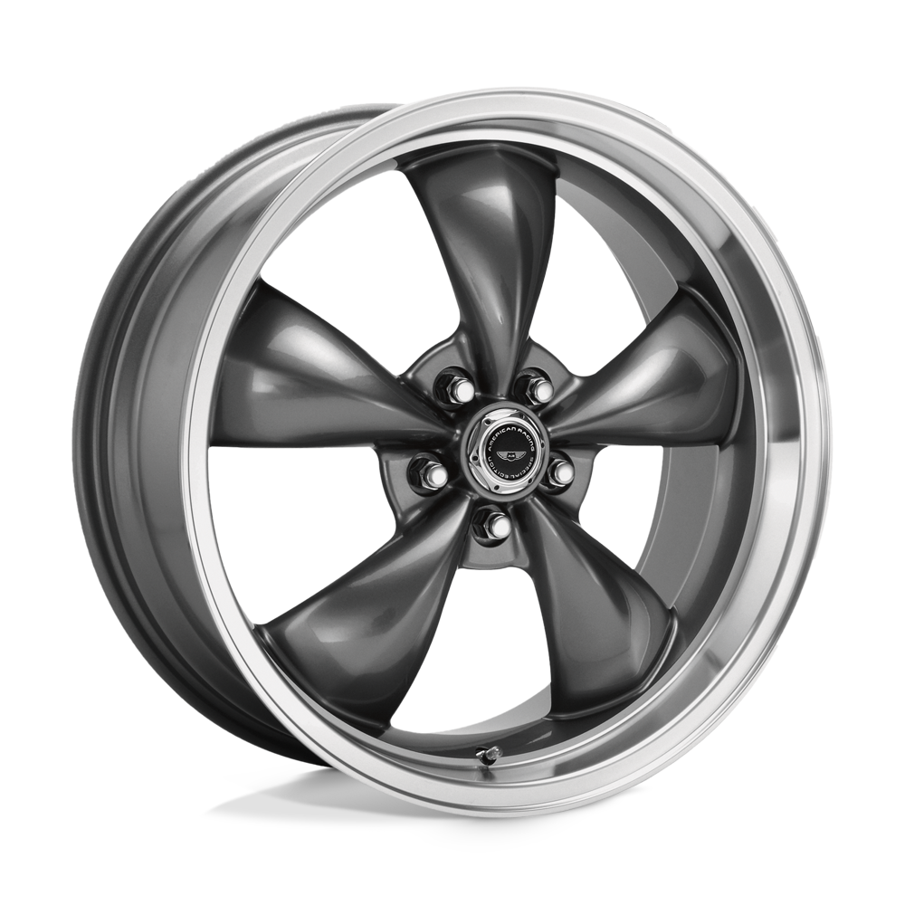 AR105 Torq Thrust M Anthracite Machined Lip 18x9, 5/4.5 (5/114.3) Bolt Pattern, 6.34" Backspace, +34MM Offset, AR105M8966A