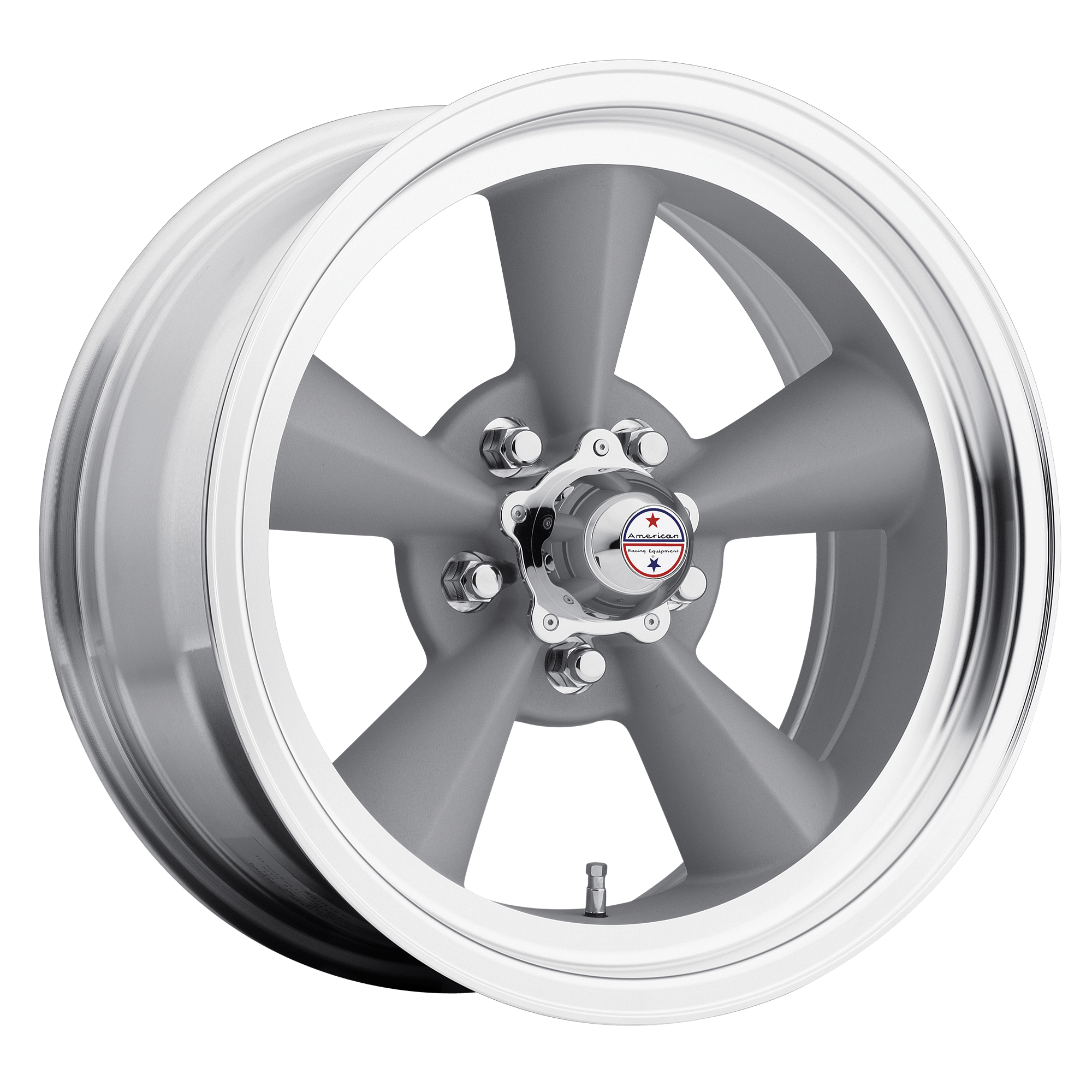 VN309 Torq Thrust Original Vintage Silver Machined Lip 15x8.5, 5/5.5 (5/139.7) Bolt Pattern, 3.81" Backspace, -24MM Offset, VN30958576