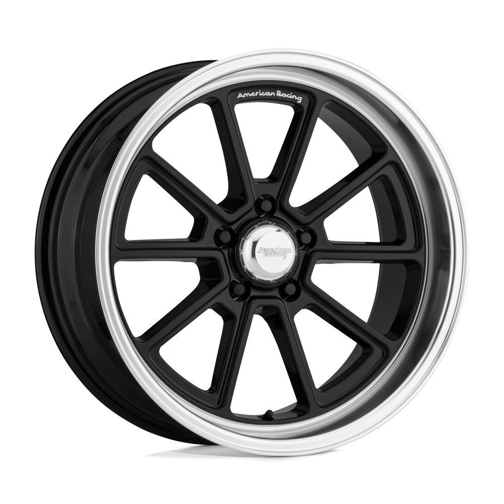 VN510 Draft Gloss Black Diamond Cut Lip 18x8, 5/4.5 (5/114.3) Bolt Pattern, 4.5" Backspace, 0MM Offset, VN51088012300