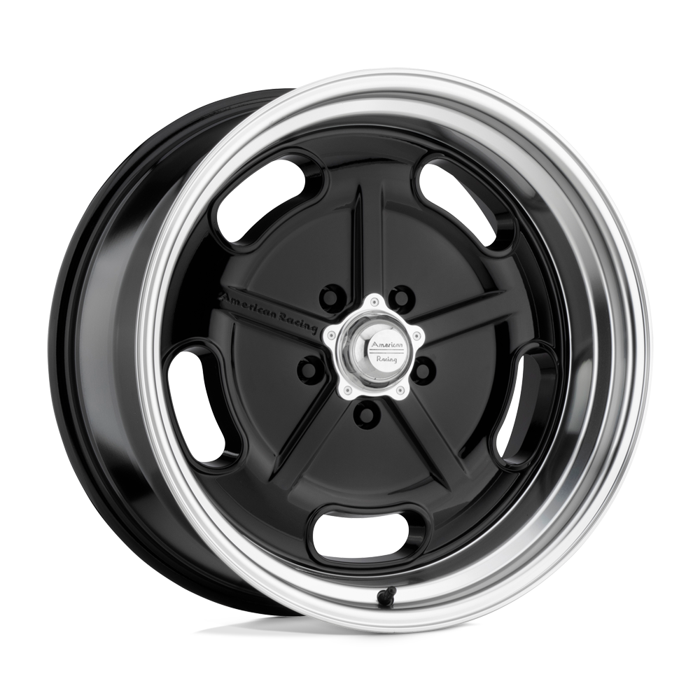 VN511 Salt Flat Gloss Black Diamond Cut Lip 22x10.5, 5/4.5 (5/114.3) Bolt Pattern, 5.75" Backspace, 0MM Offset, VN51122512300