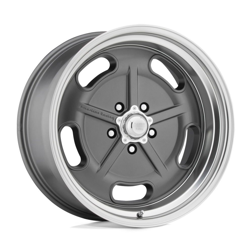 VN511 Salt Flat Mag Gray Diamond Cut Lip 17x8, 5/4.5 (5/114.3) Bolt Pattern, 4.5" Backspace, 0MM Offset, VN51178012400