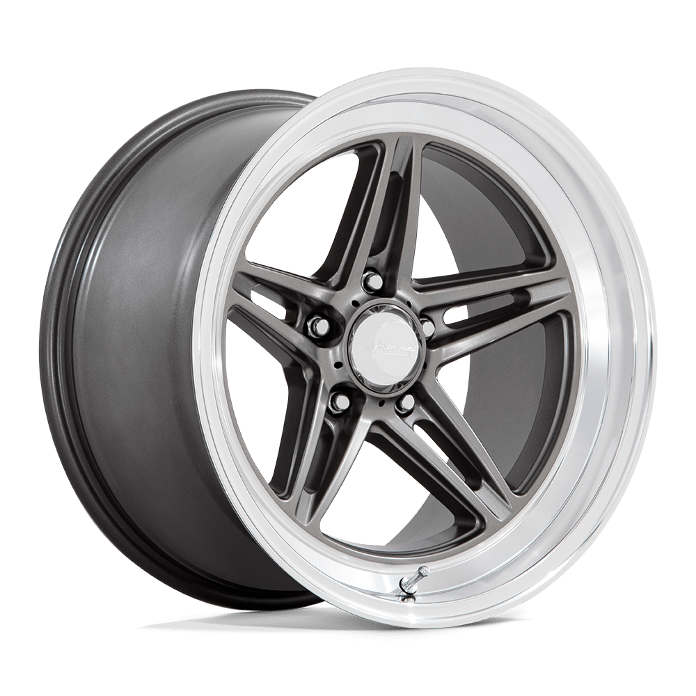 VN514 Groove Anthracite With Diamond Cut Lip 18x10, 5/4.75 (5/120.65) Bolt Pattern, 5.97" Backspace, +12MM Offset, VN514AD18103412