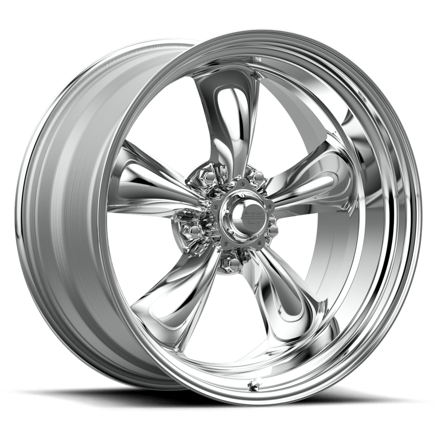 VN515 Torq Thrust II Polished 18x7, 5/4.75 (5/120.65) Bolt Pattern, 4.24" Backspace, +6MM Offset, VN5158761