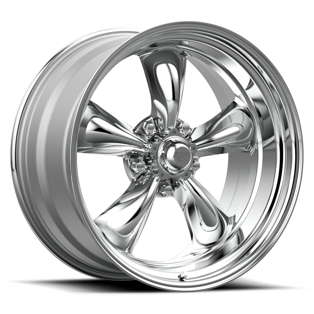 VN515 Torq Thrust II Polished 22x11, blank drill Bolt Pattern, 6.71" Backspace, +18MM Offset, VN51522100118