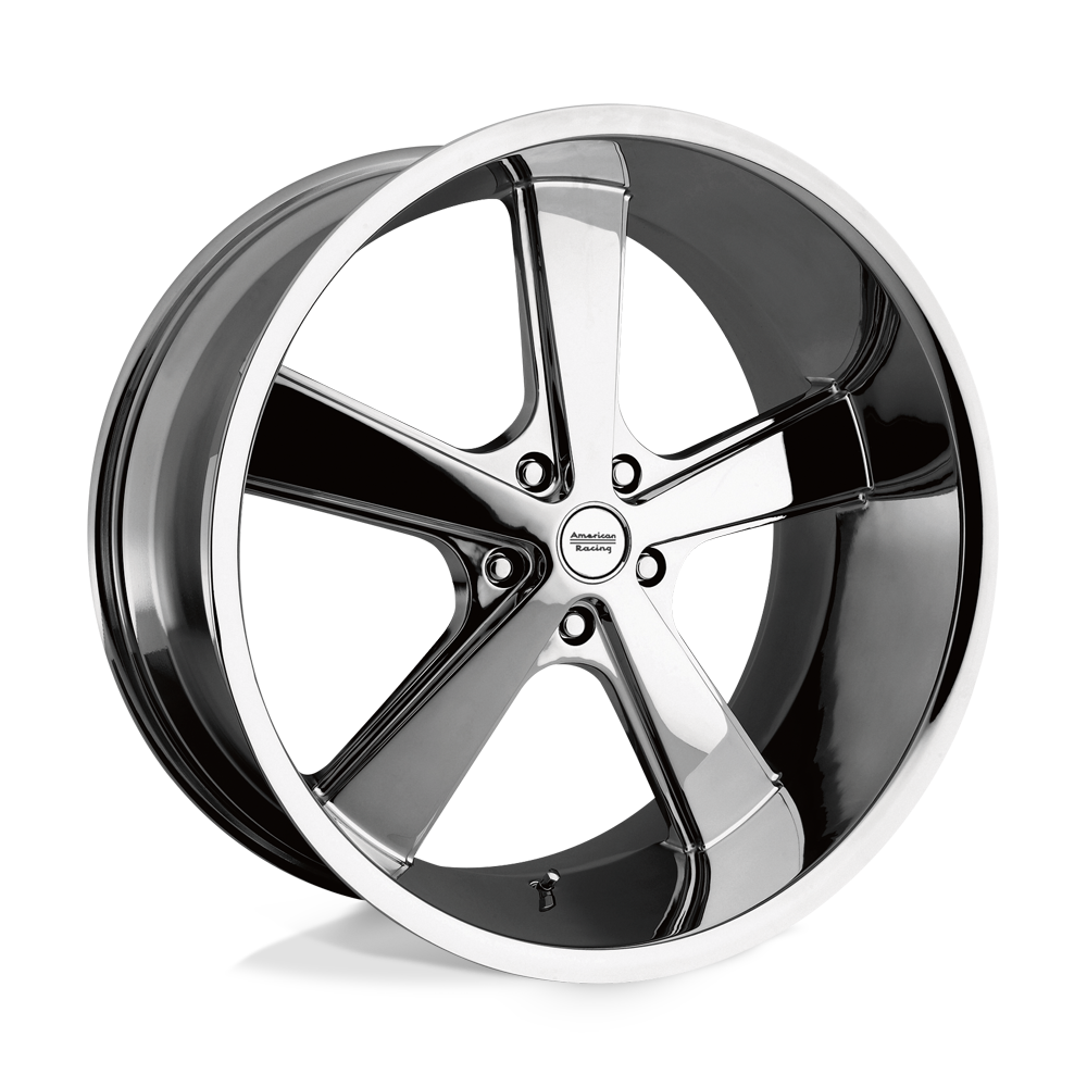 VN701 Nova Chrome 22x9, 5/5 (5/127) Bolt Pattern, 5.59" Backspace, +15MM Offset, VN70122950215