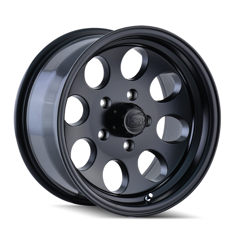 Ion 171 Matte Black 18x9, 8x6.5 (8x165.1) Bolt Pattern, 5" Backspace, 0MM Offset, 171-8981MB