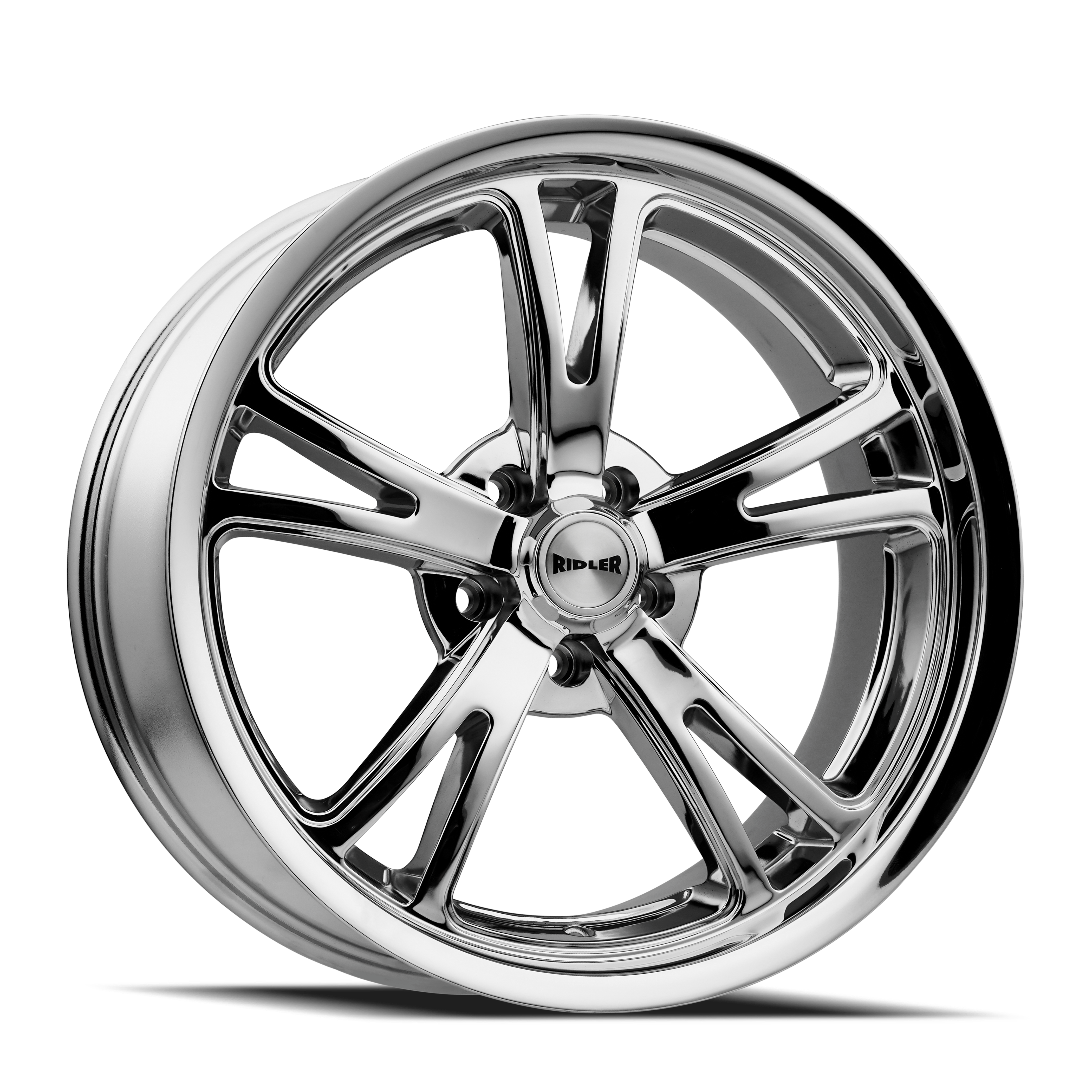 Ridler 606 Chrome 17x8, 5x5 (5x127) Bolt Pattern, 4.5" Backspace, 0MM Offset, 606-7873C