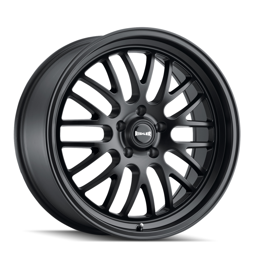 Ridler 607 Matte Black 22x10.5, 5x115 Bolt Pattern, 6.73" Backspace, +25MM Offset, 607-22164MB