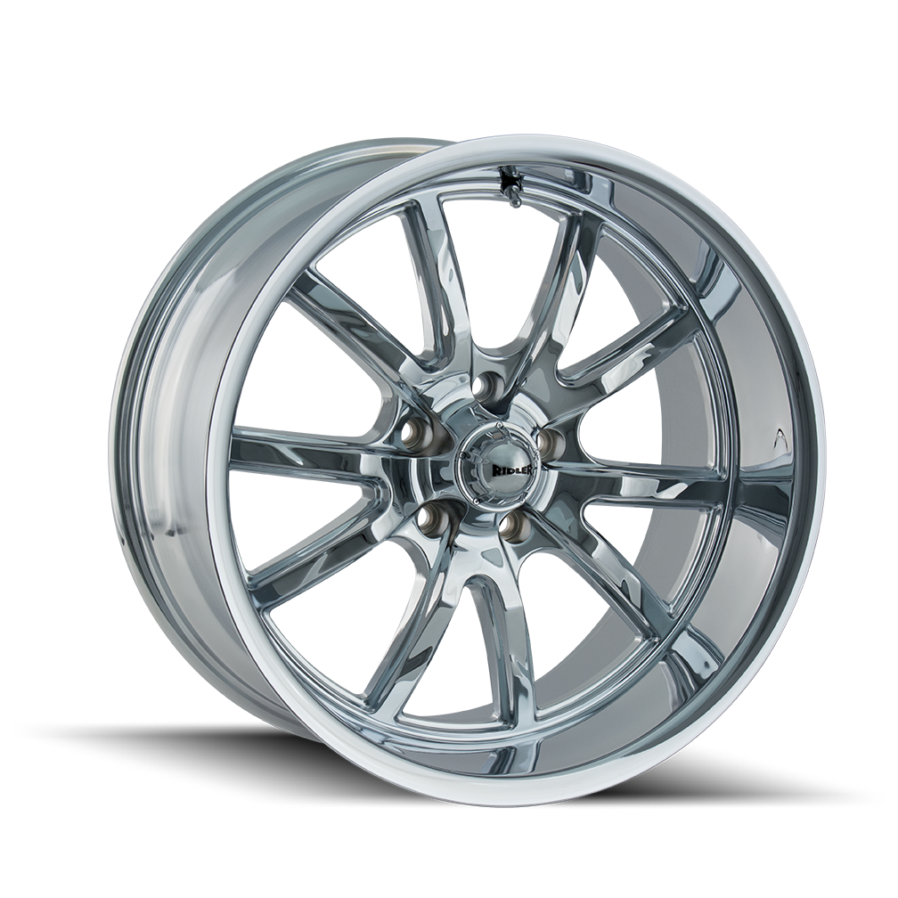 Ridler 650 Chrome 15x8, 5x5 (5x127) Bolt Pattern, 4.5" Backspace, 0MM Offset, 650-5873C