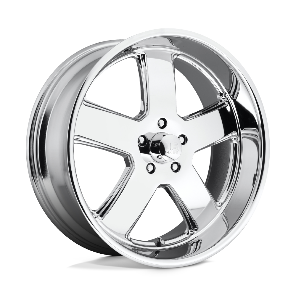 U116 Hustler Chrome Plated 22x11, 5/5 (5/127) Bolt Pattern, 6.71" Backspace, +18MM Offset, U11622117367